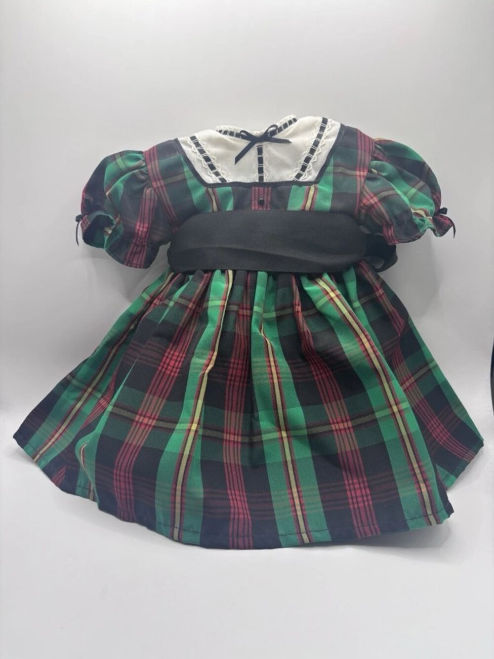 American Girl Addy Tartan plaid Christmas Dress retired Pleasant Company